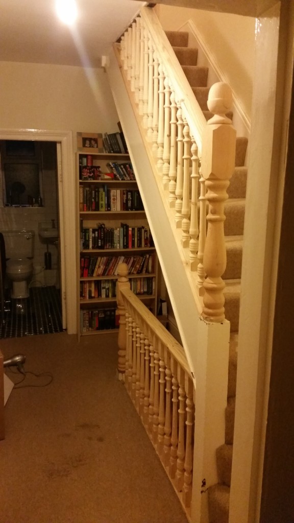 1st Floor Landing Opened Up With Replacement Spindles & Banister