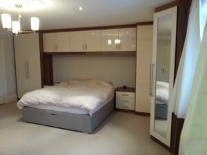 fitted wardrobes with top boxes