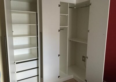 extra bedroom storage space - shelves
