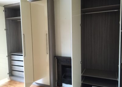 Building The Alcove Wardrobes With Shelves And Drawers