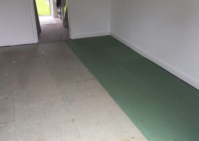 underlay ready to install the laminate flooring