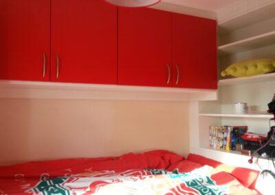 cabin bed with top box storage