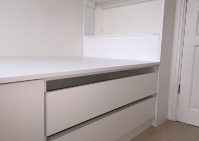 finished we were commissioned to provide an office desk and cabin bed with storage capacity.