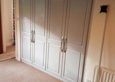 doors and handles fitted to wardrobes
