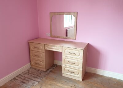 desk with vanity drawer