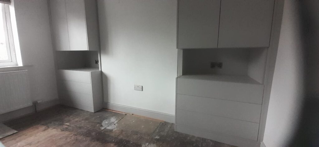 finished fitted wardrobes in alcoves