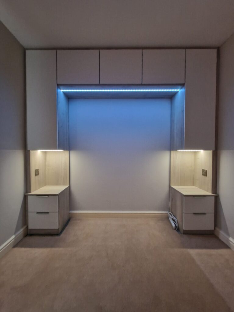 custom wardrobes with built in lights