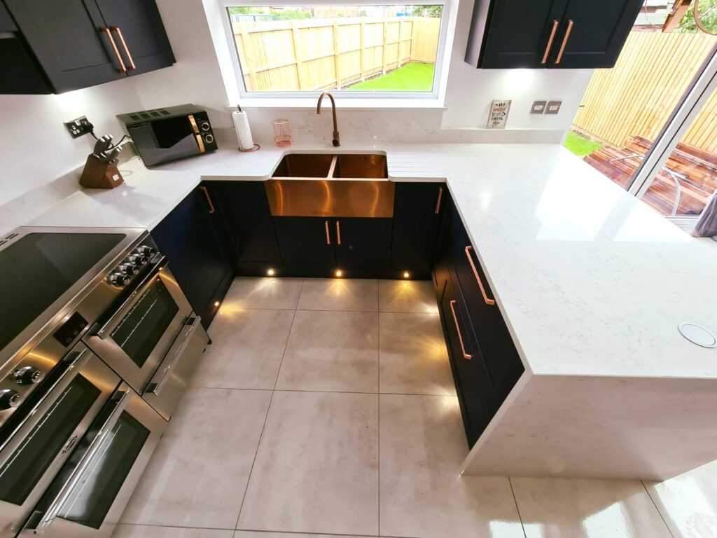 kitchen with stainless steel sink